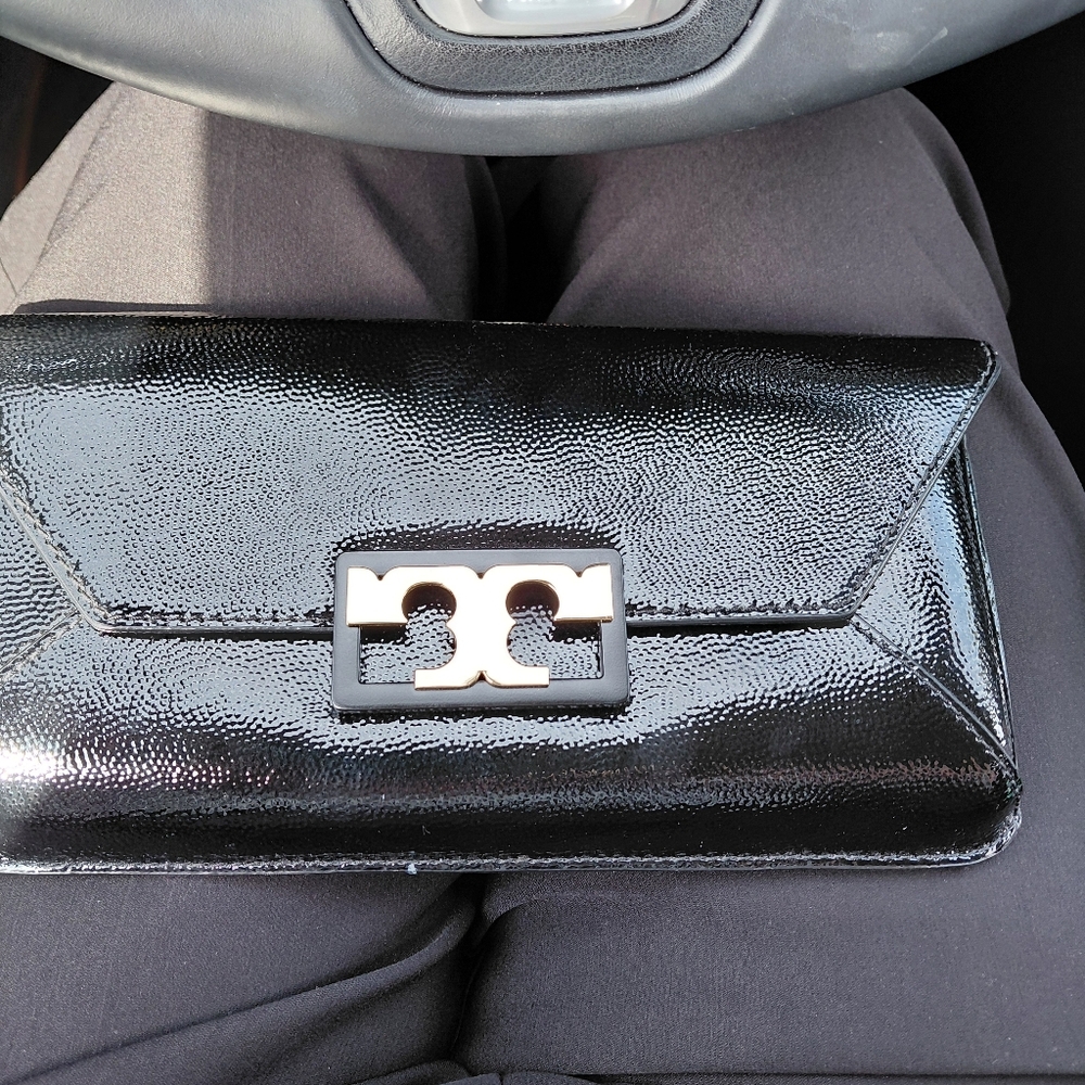 Black Tory Burch Clutch Bag